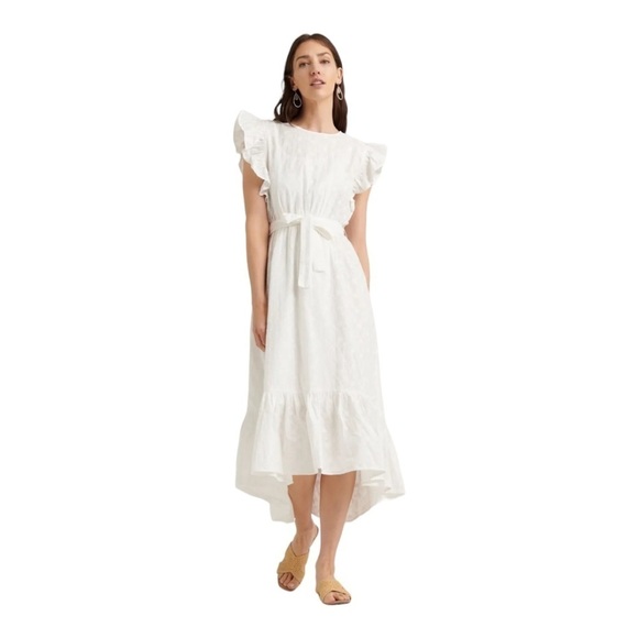 Lucky Brand Embroidered Midi Dress - Picture 1 of 11